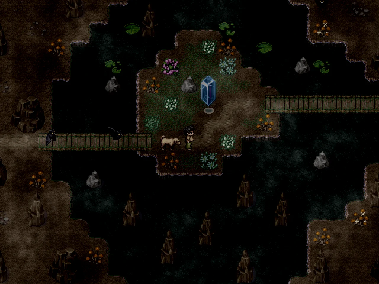 Dunkle Höhle